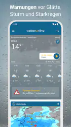 RegenRadar mit Unwetterwarnung screenshot