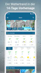 RegenRadar mit Unwetterwarnung screenshot