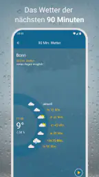 RegenRadar mit Unwetterwarnung screenshot