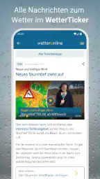 RegenRadar mit Unwetterwarnung screenshot