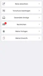 Reisekosten für DB Mitarbeiter screenshot