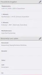 Reisekosten für DB Mitarbeiter screenshot