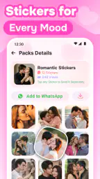 Romantic Love Stickers for WA screenshot