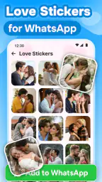 Romantic Love Stickers for WA screenshot