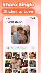 Romantic Love Stickers for WA screenshot