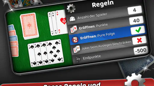 Rommé - Karten spielen offline screenshot