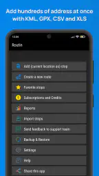 Routin Routenplaner screenshot