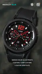 S4U Midnight Blue - watch face screenshot