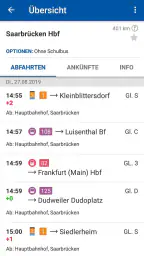 Saarfahrplan screenshot
