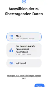 Samsung Smart Switch Mobile screenshot