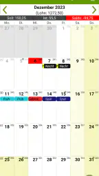 Schicht  Kalender - FlexR screenshot
