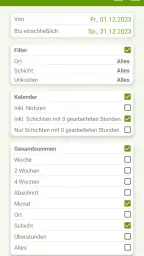 Schicht  Kalender - FlexR screenshot