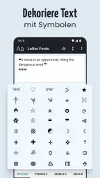 Schriftarten - schöne Texte screenshot