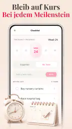 Schwangerschaft + Tracker-App screenshot