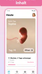 Schwangerschaft + Tracker-App screenshot