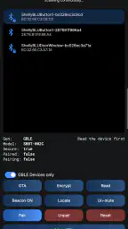 Shelly BLE Debug screenshot