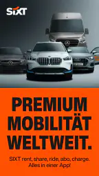 SIXT rent. share. ride. abo. screenshot