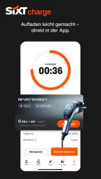 SIXT rent. share. ride. abo. screenshot