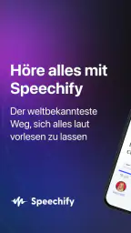Speechify: KI-Vorlese-App screenshot