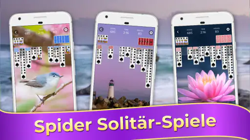 Spider Solitaire, Kartenspiele screenshot
