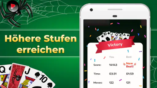 Spider Solitaire, Kartenspiele screenshot