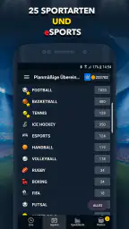 Sportwetten Live - BETUP screenshot