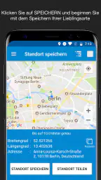 Standort speichern GPS screenshot