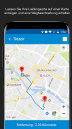 Standort speichern GPS screenshot