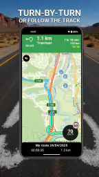 Stegra.io – Motorrad-GPS screenshot