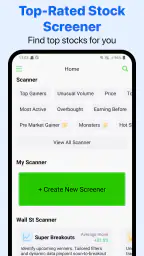 Stock Screener, Aktien Filter screenshot