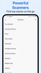 Stock Screener, Aktien Filter screenshot