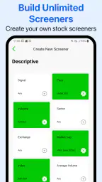 Stock Screener, Aktien Filter screenshot