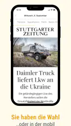 Stuttgarter Zeitung screenshot