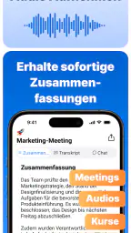 Summary: KI Meeting Notizen screenshot
