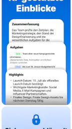 Summary: KI Meeting Notizen screenshot