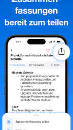 Summary: KI Meeting Notizen screenshot