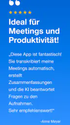 Summary: KI Meeting Notizen screenshot