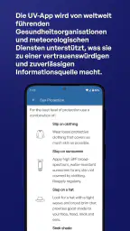 SunSmart Global UV-App screenshot