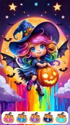 Süße Halloween-Farbe screenshot