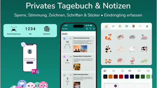 Tagebuch mit Passwort: Daynote screenshot
