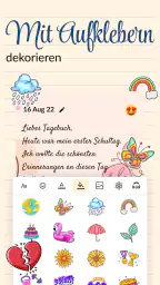 Tagebuch mit Passwort, Notizen screenshot