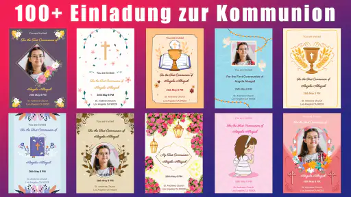 Taufe und Kommunion Einladung screenshot