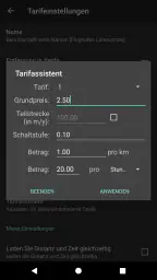 Taxameter screenshot