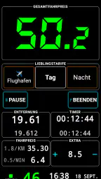 Taximeter. GPS-Taxi-Zähler. screenshot