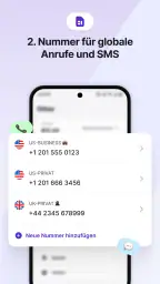 Telicall: 2. Nummer & Anrufe screenshot