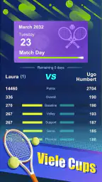 Tennis rising star screenshot