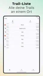 The Mantrailing App screenshot