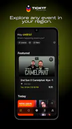 Tick'it - Explore Music Events screenshot