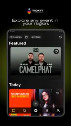Tick'it - Explore Music Events screenshot