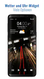 Transparente Uhr & Wetter screenshot